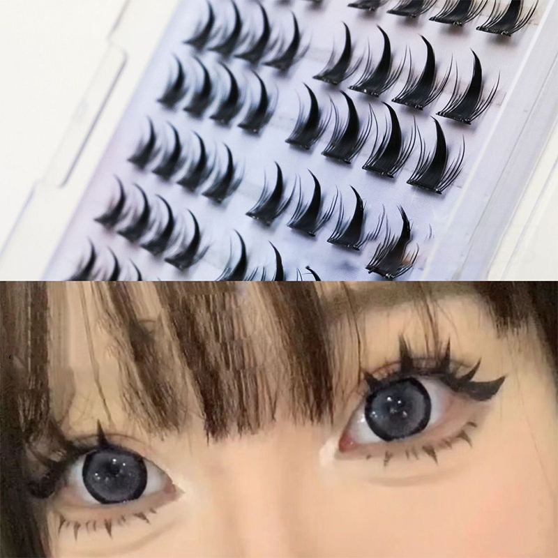 Eyelash Extension Cluster - ขนตาปลอมแบบซิมูเลชั่น คอมมิคเอลฟ์ ติดเองได้ แบบกลุ่ม ใช้ซ้ำได้ แบ่งเป็นช่อ