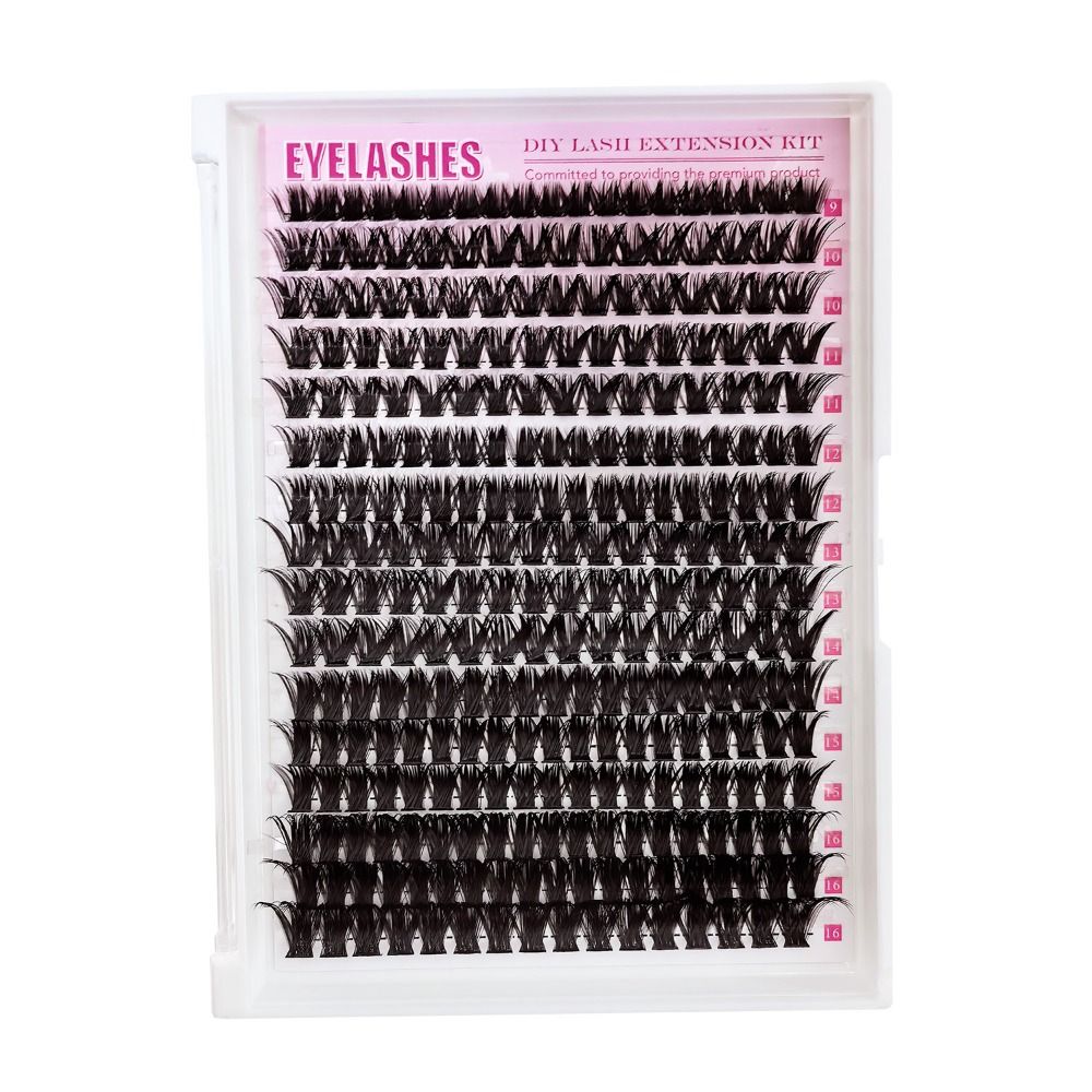 Eyelash Extension Cluster - ชุดต่อขนตาปลอมแบบธรรมชาติ ดีไซน์แบบกลุ่ม ติดง่าย ไม่ต้องใช้กาว ขนตาแบบ Wispy