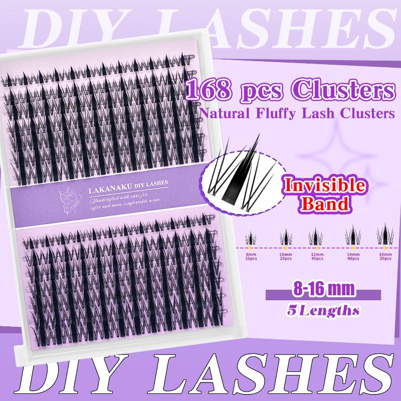 Eyelash Extension Cluster - ขนตาธรรมชาติ ขนตาแบบกลุ่ม ขนตาแบบเส้นต่อเส้น ฟูงอนสวย ใช้งานง่าย เหมาะสำหรับมือใหม่