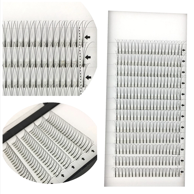 Eyelash Extension C Curl - ME.LASH 10Pcs 0.07/0.10 C/D 8-15มม.Premadeปริมาณแฟน3Dกึ่งถาวรขนตาส่วนขยายMink Eye