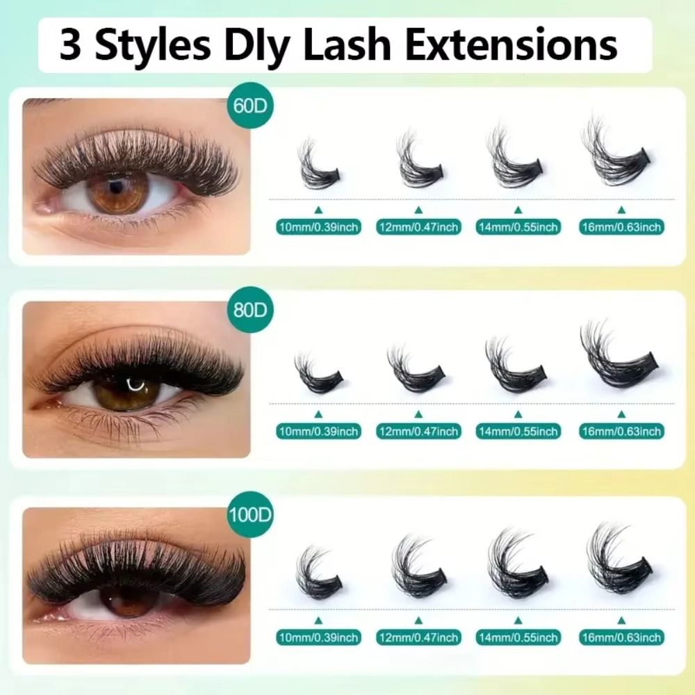 ชุดต่อขนตาปลอมแบบธรรมชาติ ดีไซ - Eyelash Extension Cluster บทวิจารณ์และราคา