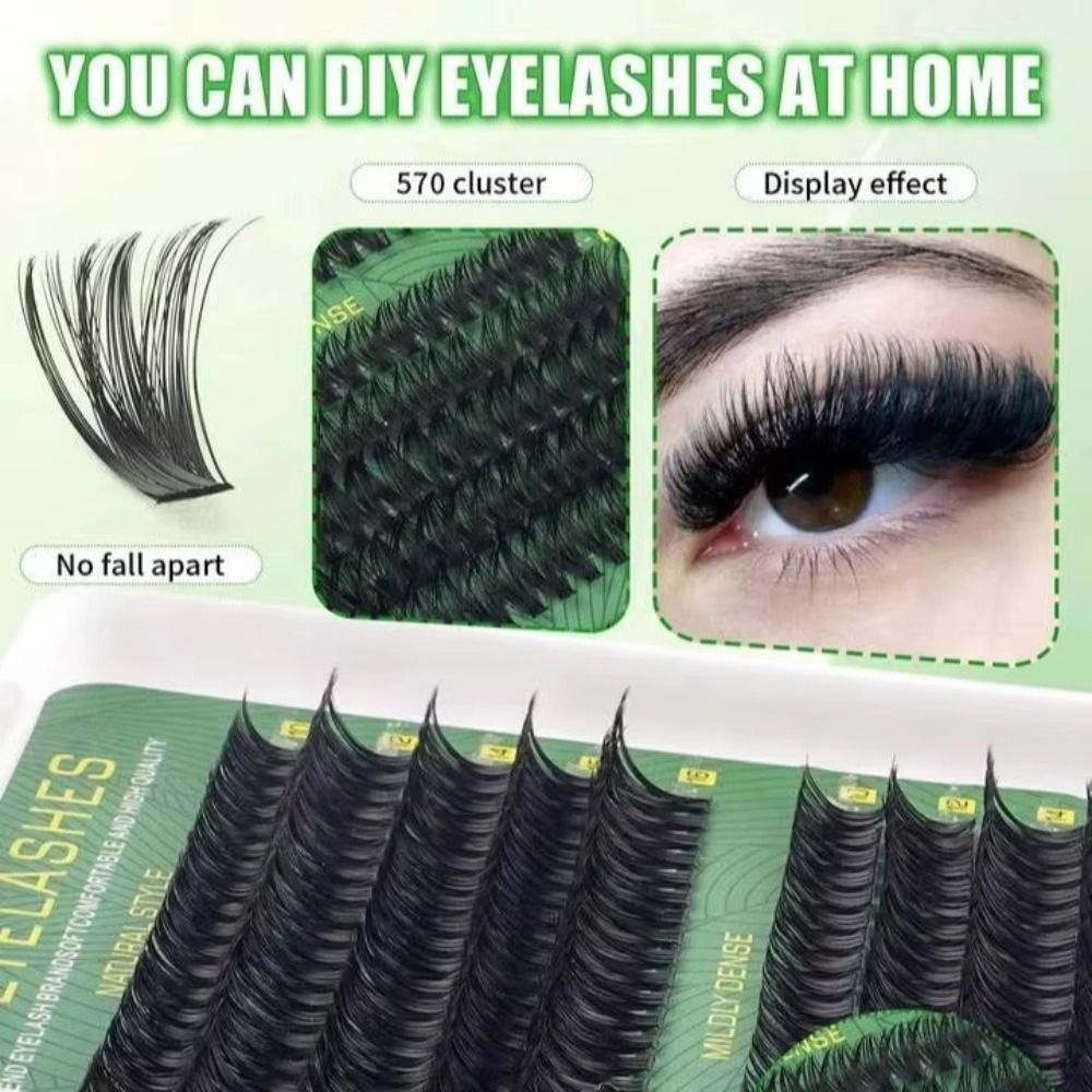 ชุดต่อขนตาปลอมแบบธรรมชาติ ดีไซ - Eyelash Extension Cluster บทวิจารณ์และราคา