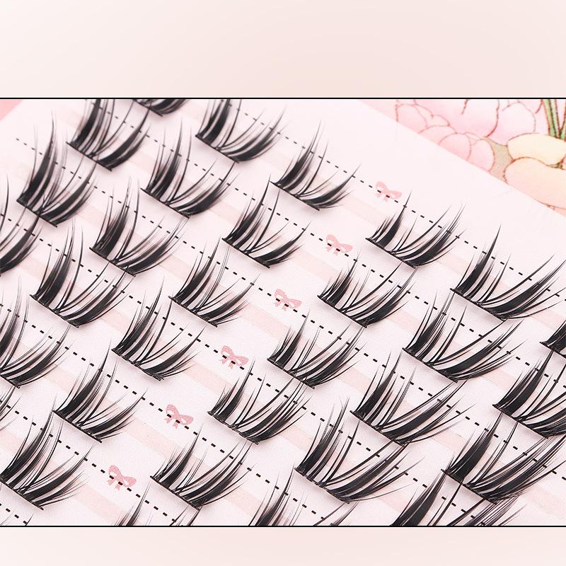 ขนตาปลอมแบบช่อ 10 แถว ขนาด 8-1 - Eyelash Extension Cluster บทวิจารณ์และราคา