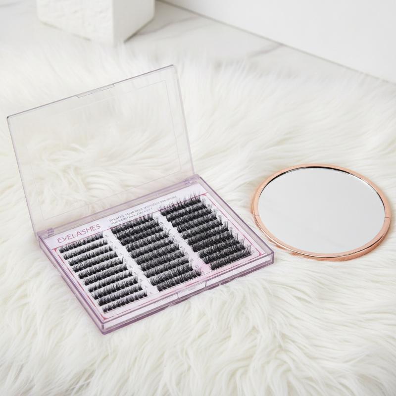 ขนตาปลอมแบบกลุ่ม 30 แถว ขนาด 8 - Eyelash Extension Cluster บทวิจารณ์และราคา