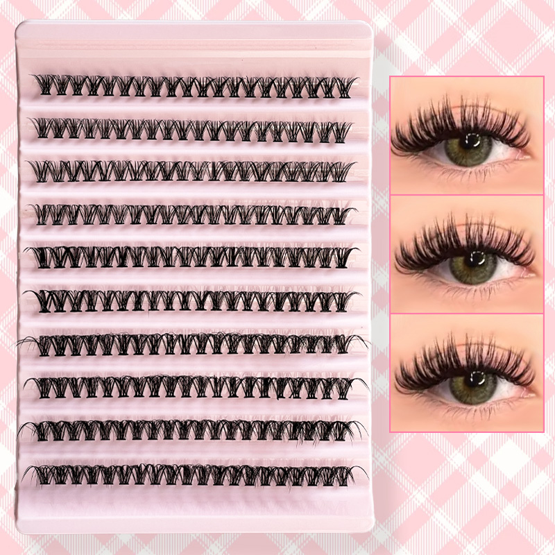 ขนตาปลอมแบบช่อ 8-16 มม. 200 ชิ - Eyelash Extension Cluster บทวิจารณ์และราคา