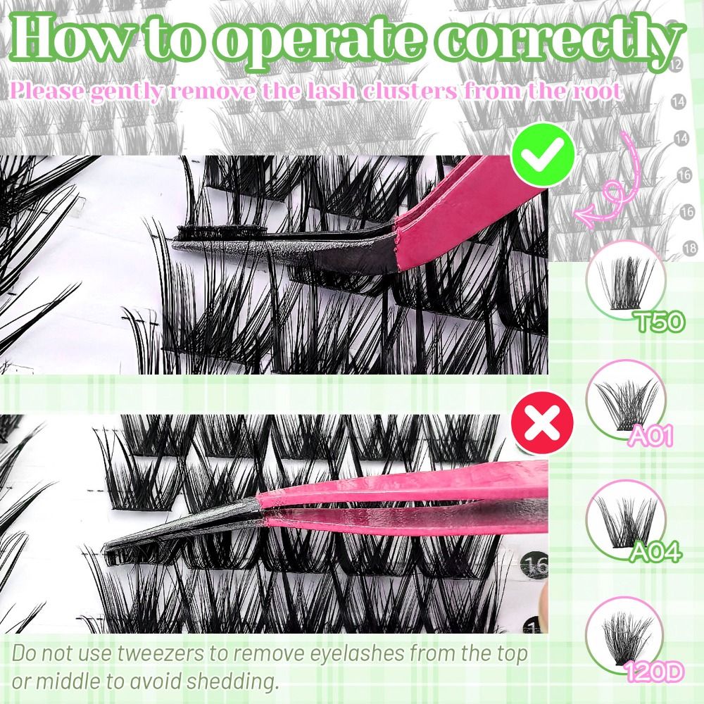 ขนตาปลอมแบบธรรมชาติ ติดแน่น ทน - Eyelash Extension Cluster บทวิจารณ์และราคา