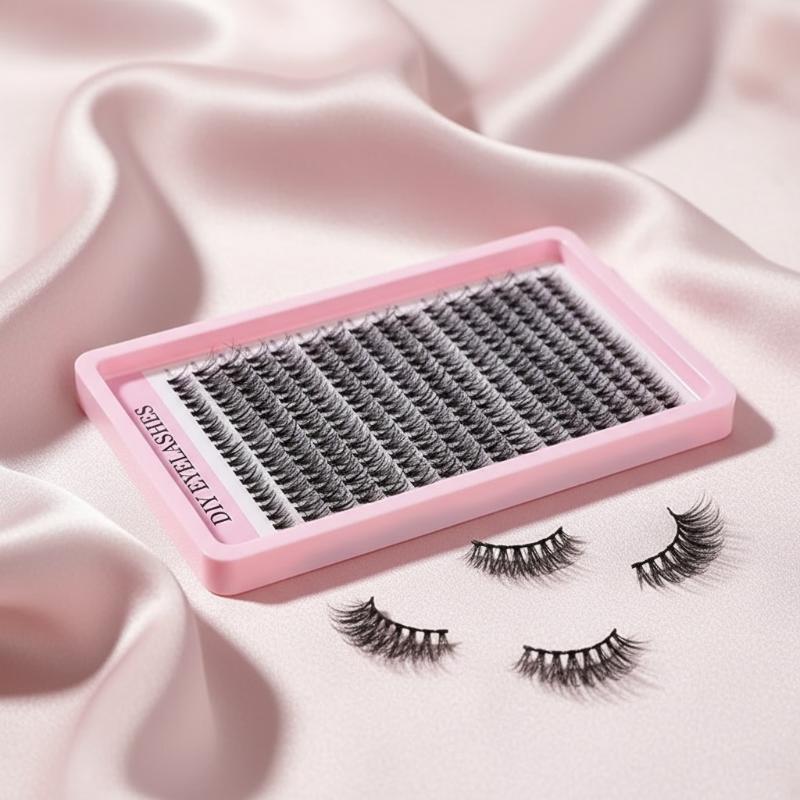 ทำเอง ﻿ ชุดต่อขนตาแบบกลุ่มธรรม - Eyelash Extension Cluster บทวิจารณ์และราคา