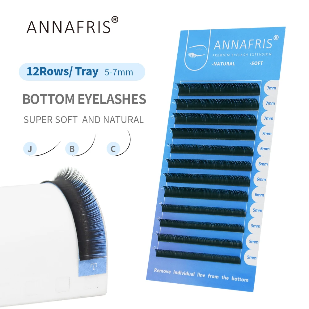 ANNAFRIS Lower Lashes 5-7 มม.ผ - Eyelash Extension C Curl บทวิจารณ์และราคา