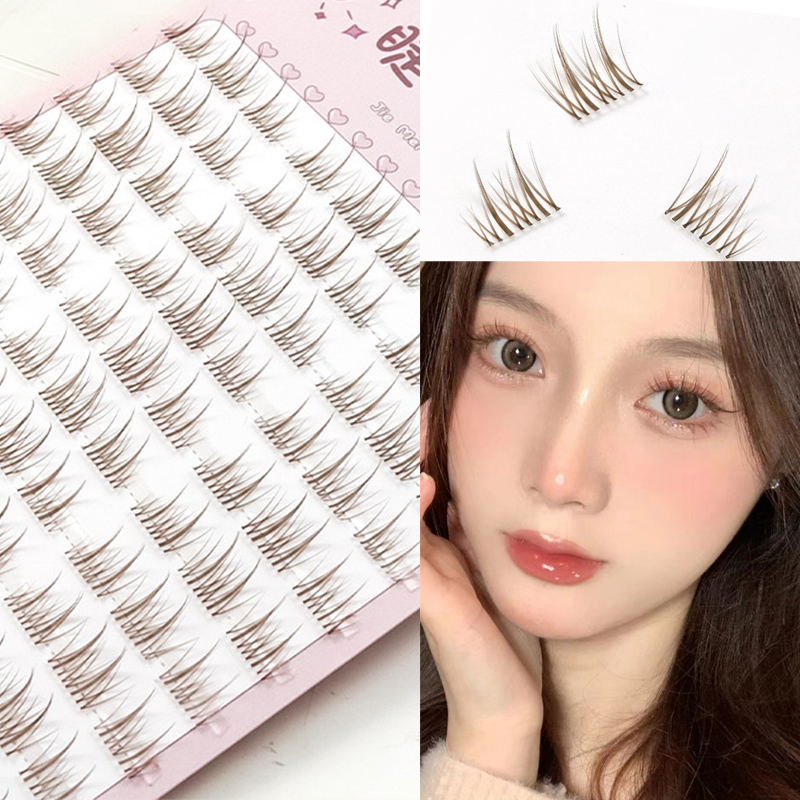 Sunflower Lashes สีน้ําตาลมังง - Eyelash Extension Douyin บทวิจารณ์และราคา