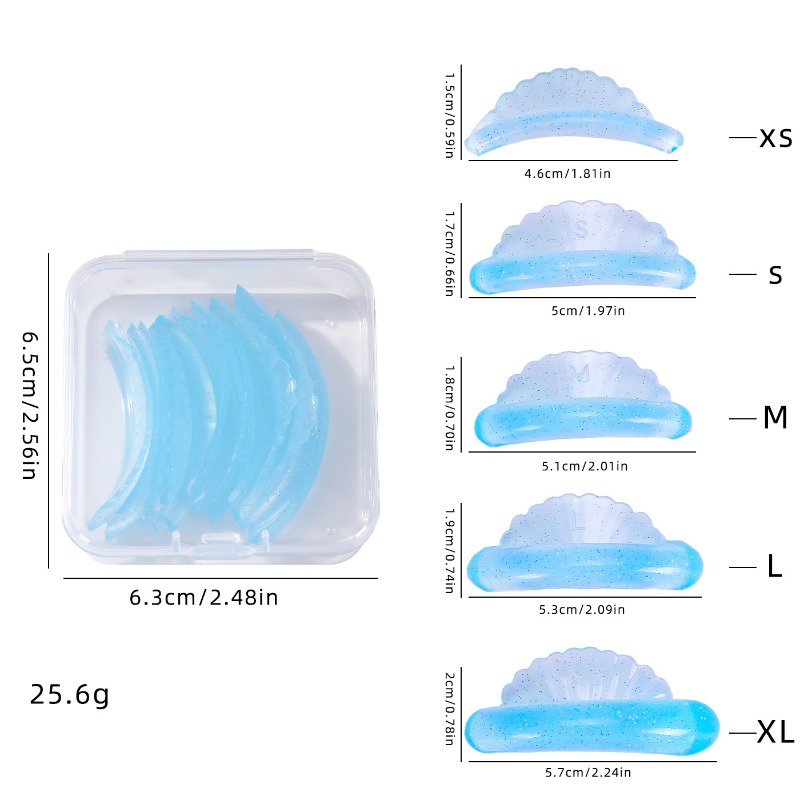 แผ่นดัดขนตา 5 คู่ แบบซิลิโคน ร - Eyelash Extension C Curl บทวิจารณ์และราคา