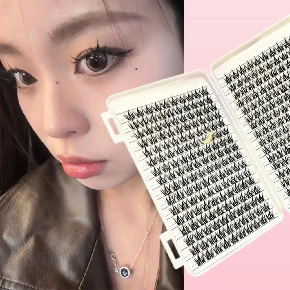 ขนตาปลอมลุคธรรมชาติ ดีไซน์แบบค - Eyelash Extension Cluster บทวิจารณ์และราคา