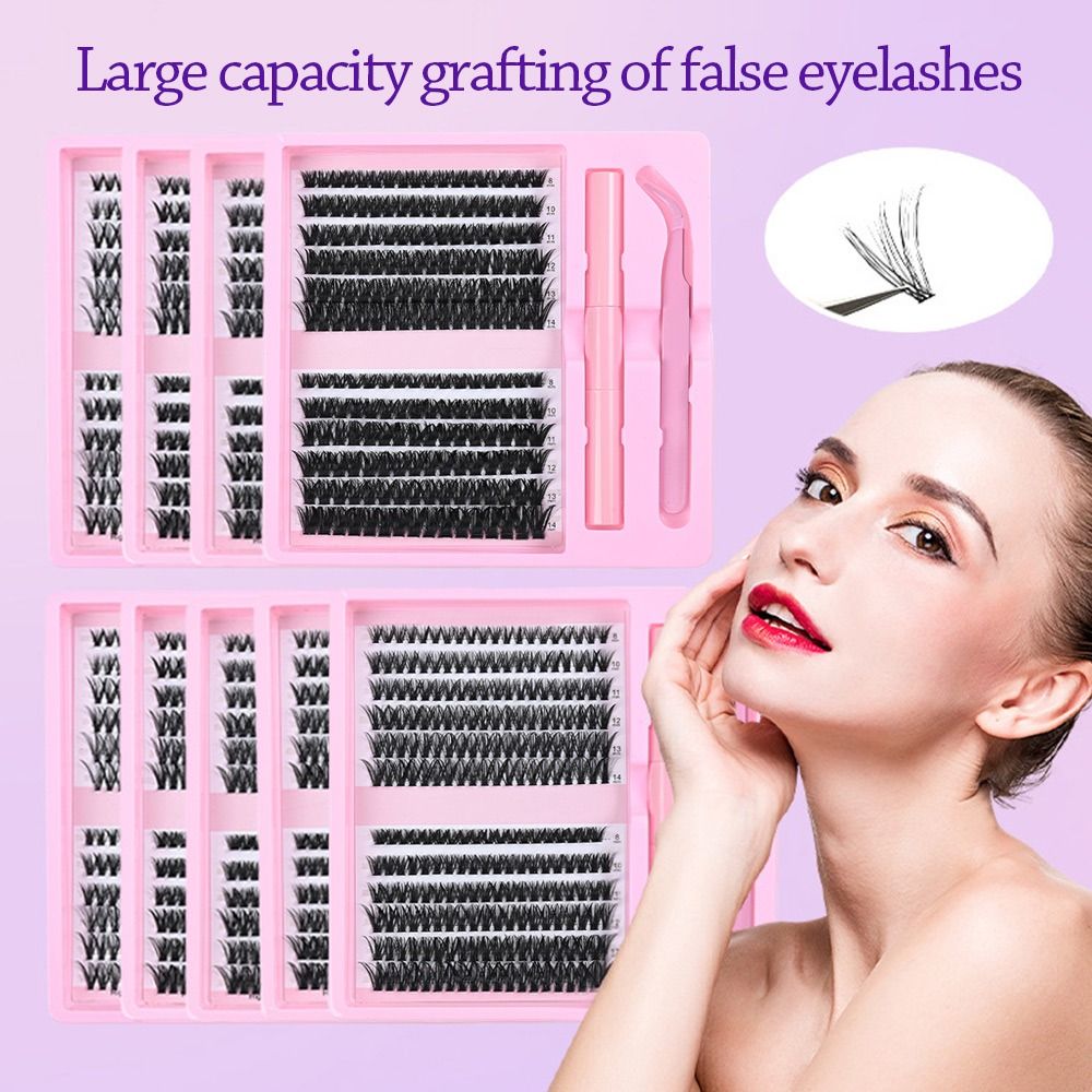 ขนตาปลอมแบบธรรมชาติ 12 แถว สไต - Eyelash Extension Cluster บทวิจารณ์และราคา