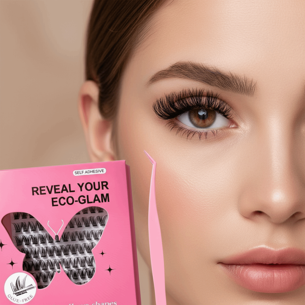 ชุดต่อขนตา DIY แบบธรรมชาติ ขนต - Eyelash Extension Cluster บทวิจารณ์และราคา