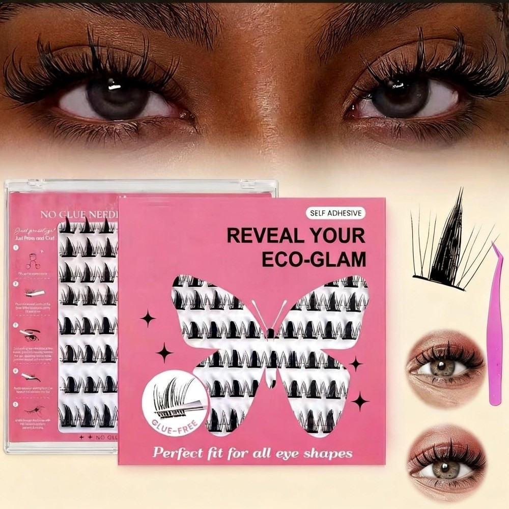 ชุดต่อขนตา DIY แบบธรรมชาติ ขนต - Eyelash Extension Cluster บทวิจารณ์และราคา