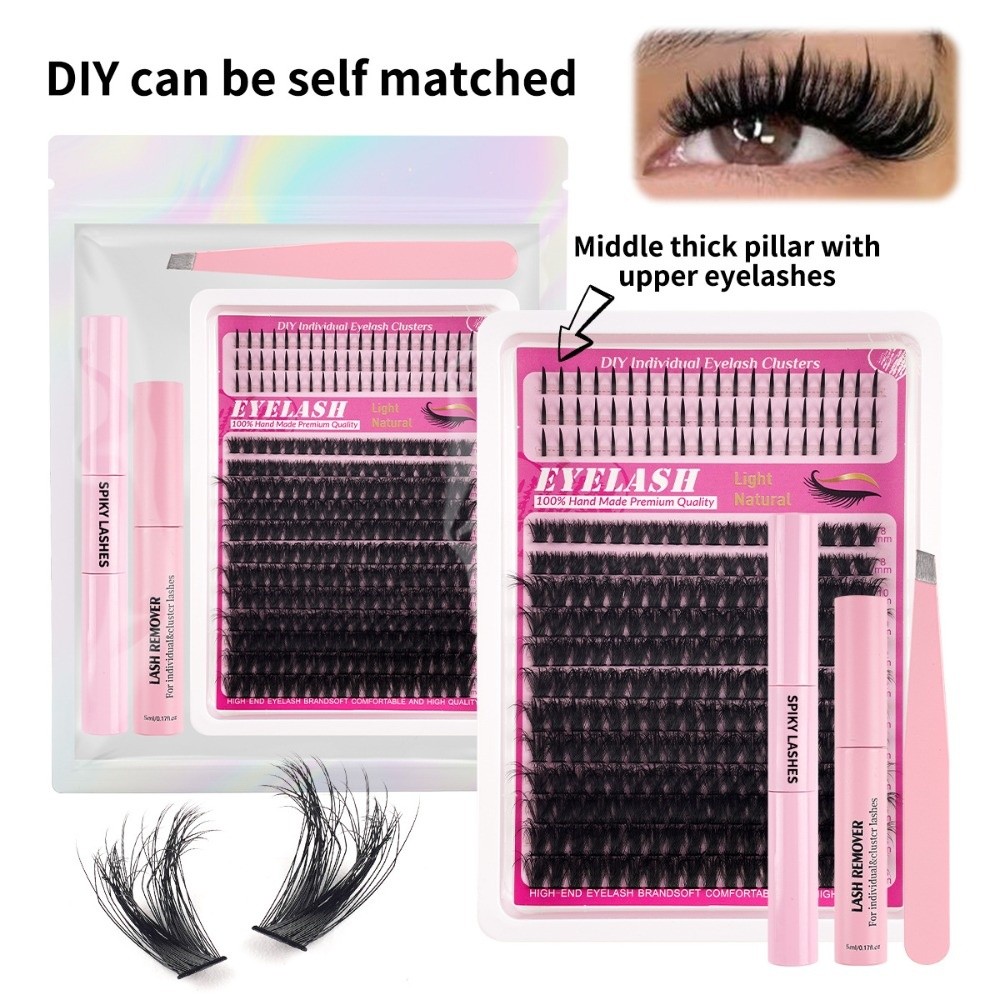 ขนตาปลอมแบบธรรมชาติ ความยาว 8- - Eyelash Extension Cluster บทวิจารณ์และราคา