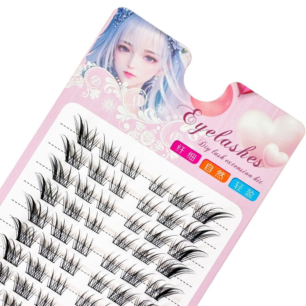 3D Cat Eye Clusters Lashes ธรร - Eyelash Extension C Curl บทวิจารณ์และราคา