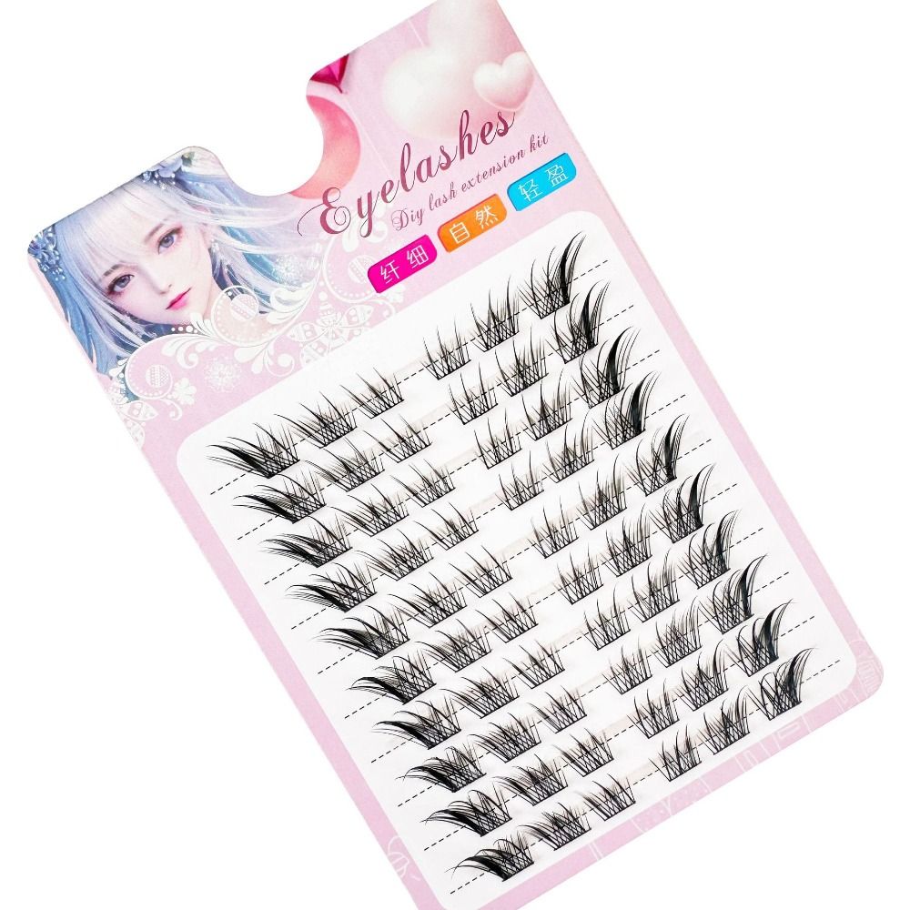ขนตาปลอมแบบกลุ่ม 3 มิติ ทรงแคท - Eyelash Extension C Curl บทวิจารณ์และราคา