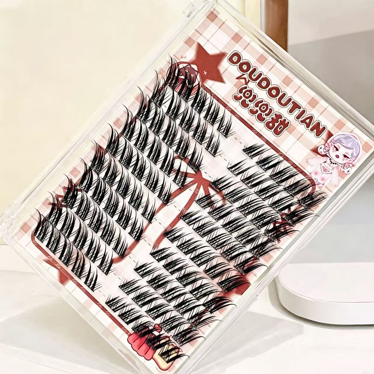 ขนตาปลอมแบบปีกฟ็อกซ์ Doudoutia - Eyelash Extension Douyin บทวิจารณ์และราคา